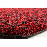 FIAT 500X All Weather Floor Mats (set of 4) - Custom Rubber Woven Carpet - Red and Black by SILA Concepts